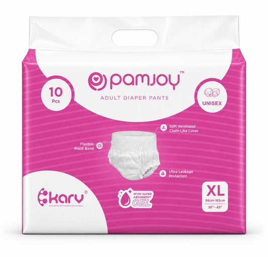 Pamjoy Adult Diaper Pants unisex size XL, ultra absorbent leakage protection