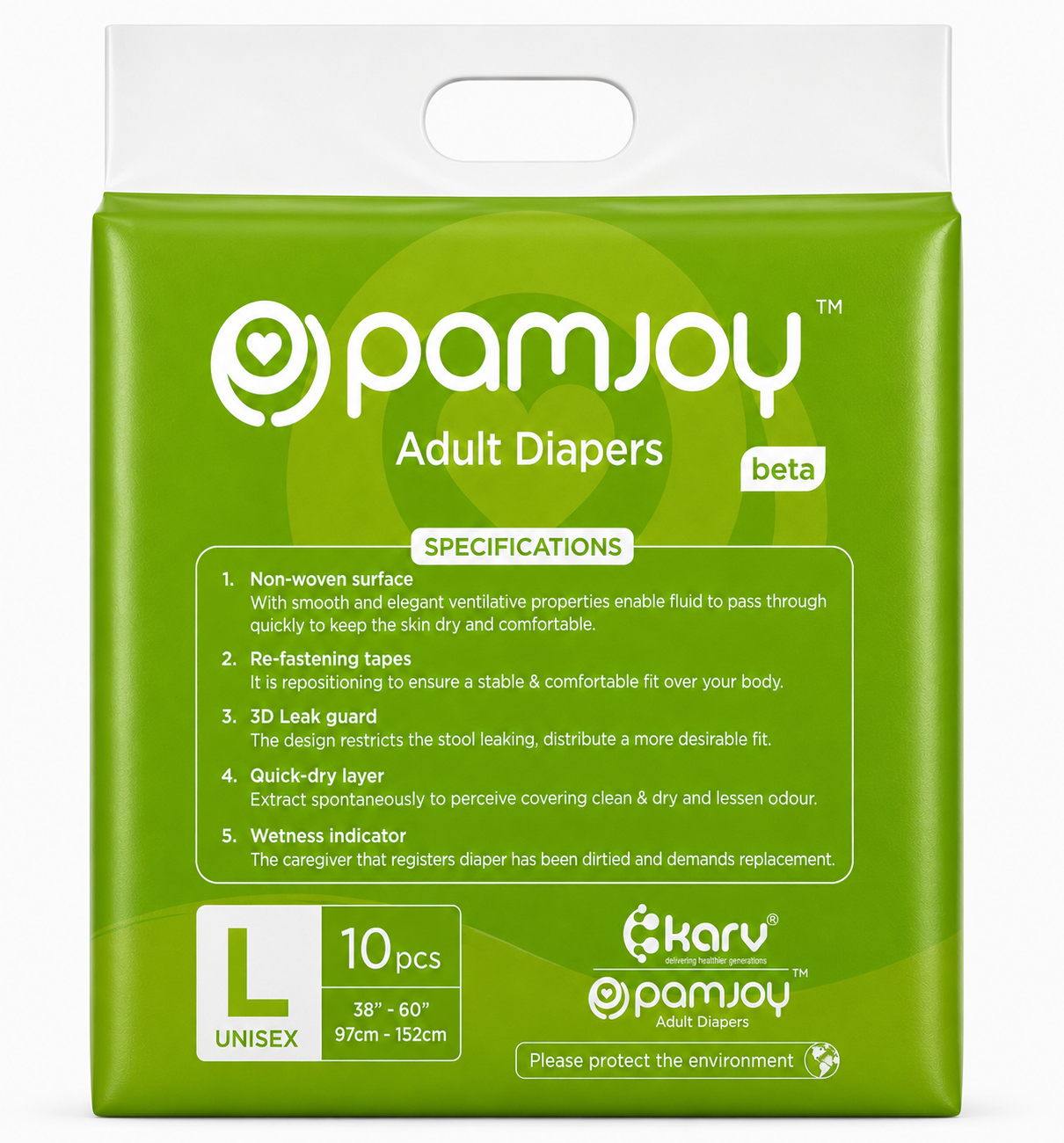 Pamjoy Adult Diapers Tapes