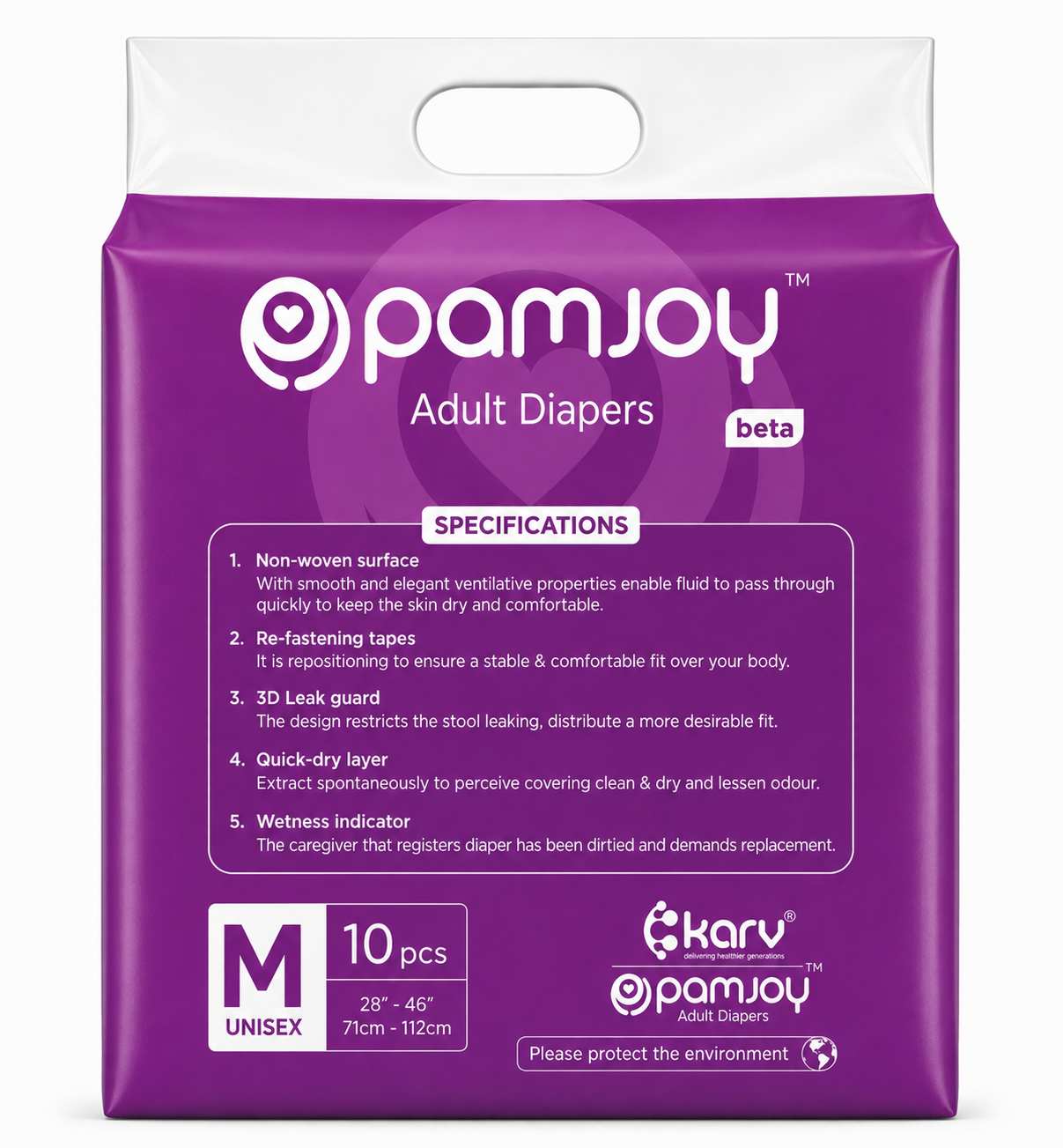 Pamjoy Adult Diapers Tapes