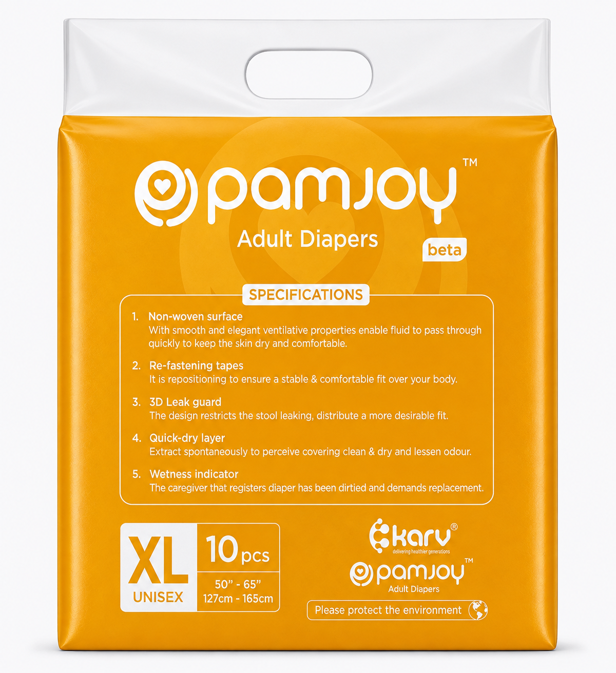 Pamjoy Adult Diapers Tapes