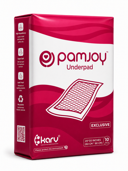 Pamjoy Exclusive disposable underpad, 20x30 inch, 45g