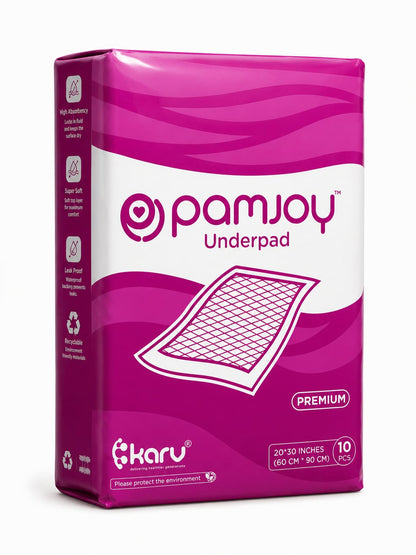 Pamjoy Premium disposable underpad, 20x30 inch, 80g