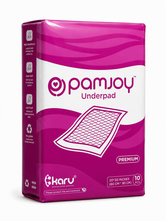 Pamjoy Premium disposable underpad, 20x30 inch, 80g