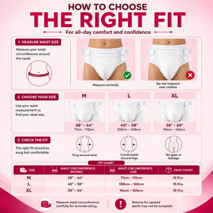 Pamjoy Adult Diapers Tapes