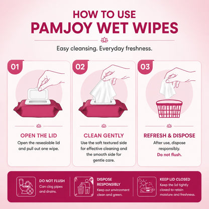 Pamjoy Extra Large Wet Wipes