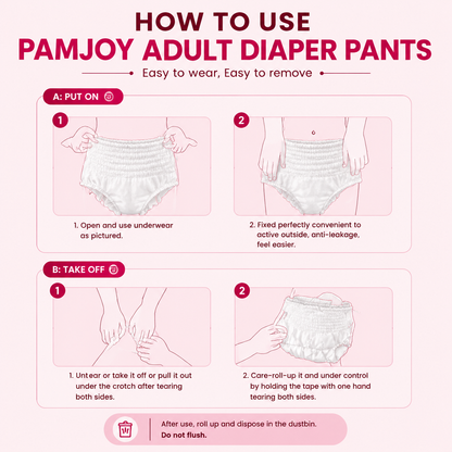 Pamjoy Adult Diaper Pants
