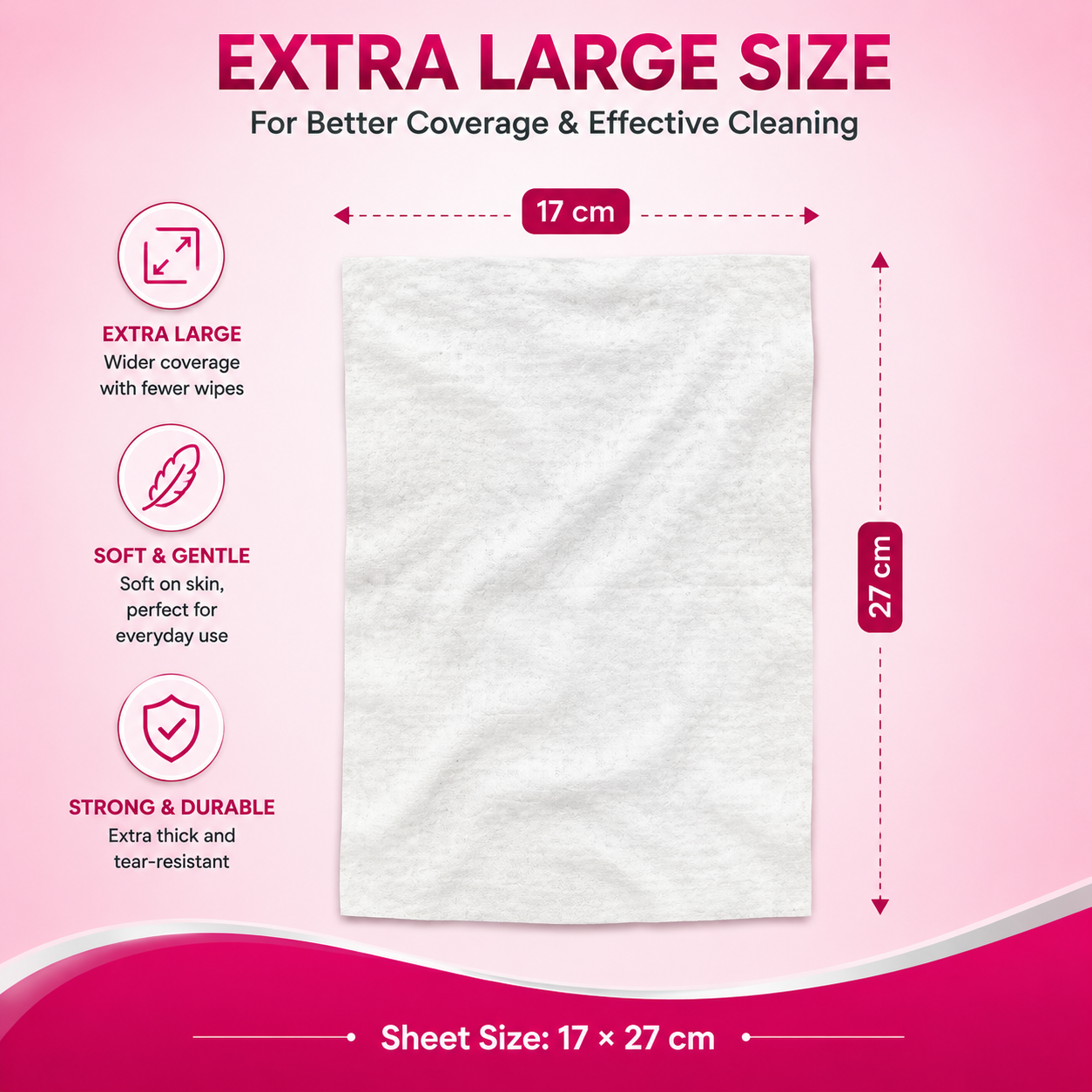 Pamjoy Extra Large Wet Wipes