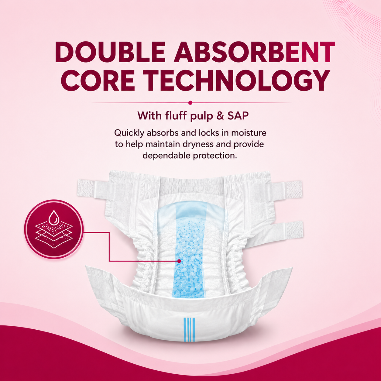 Pamjoy Adult Diapers Tapes