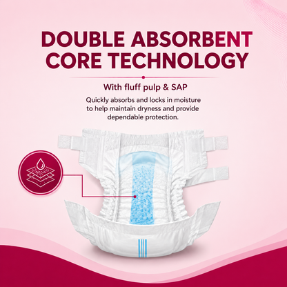 Pamjoy Adult Diapers Tapes