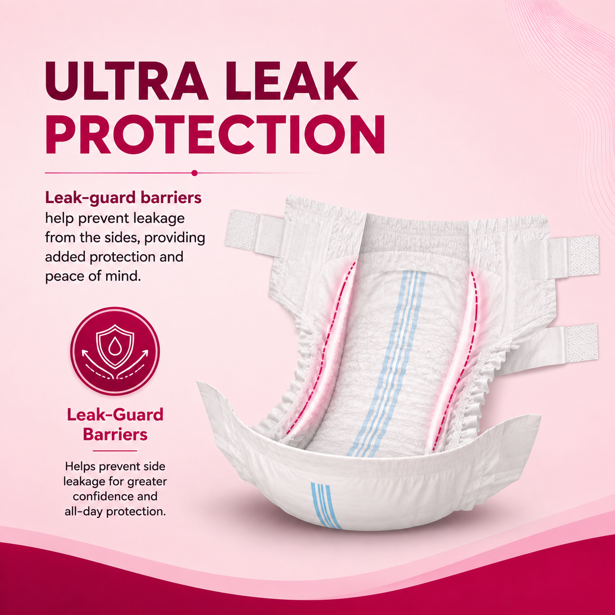Pamjoy Adult Diapers Tapes